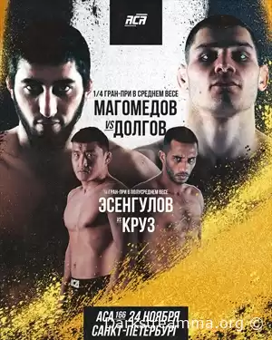 ACA 166 ДОЛГОВ VS МАГОМЕДОВ прямая трансляция смотреть онлайн бесплатно