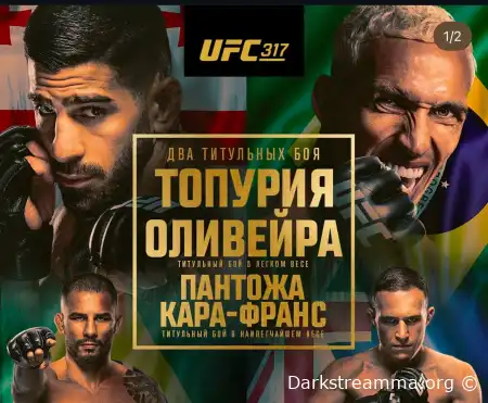 UFC 317 Илия Топурия — Чарльз Оливейра прямая трансляция смотреть онлайн бесплатно